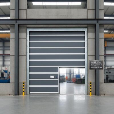 satın al Metrekare Başına 1000N Rüzgar Yükü Endüstriyel Hızlı Kapı, 0,5 ila 2 Metre Saniye Açılma Hızı, Endüstriyel Operasyonlar İçin 30dB'ye Kadar Gürültü Azaltma Özellikli online manufacture