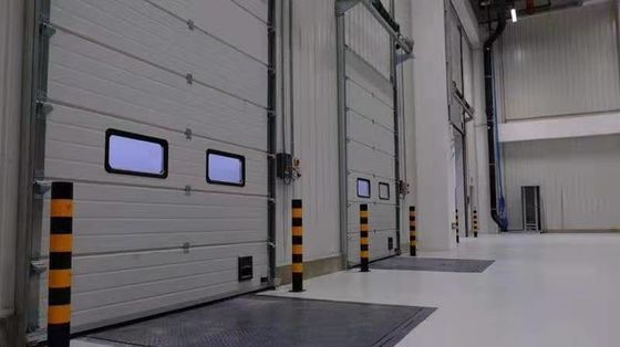 0.4mm Galvanizli Çelik Endüstriyel Bölüm Kapıları RAL9006 / RAL9002 Renk