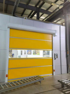 Rüzgar Direnci 15 - 20m/S Sanayi Hızlı Kapısı Galvanizli Çelik Çerçeve