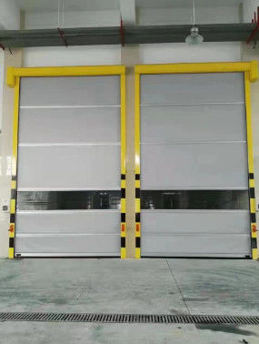 Endüstriyel tesisler için otomatik çelik yüksek hızlı PVC yuvarlak kapılar