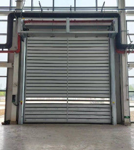 Rüzgar Direnci Endüstriyel Spiral Sert Hızlı Kapı Yüksek Frekanslı Açma ve Kapatma