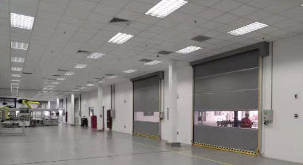 PVC kumaş Dolap Kapılar Otomatik Hızlı Eylemli Dolap Kapılar Endüstriyel