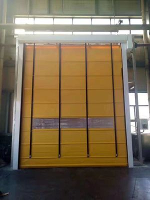 ISO 9001 Dikey Asansör Kumaş Kapıları Endüstri Yüksek Hızlı Yükleme Kapısı