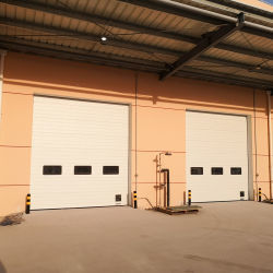 Vertikal Asansör Rol Metal Dış Garaj Kapıları veya Depolar ve Yükleme Dockları için Bölüm Kapıları
