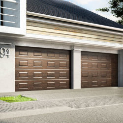 Özel Akıllı Elektrikli Garaj Kapısı Modern Villa Bölmeli Alüminyum Garaj Kapısı