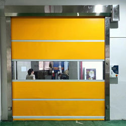 Fabrika Sıcak Model Yüksek Hızlı Yuvarlak Perde PVC Kapı