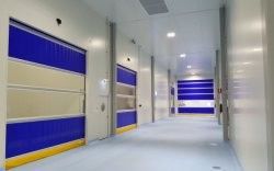 Otomatik PVC Kumaş Dönüştürme Tamiri Yüksek Hızlı Rulo Panjur Hızlı Rulo Panjur Temiz Oda Hızlı Eylem Kapısı