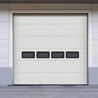 Otomatik Isıtma Metal Boyalı Çelik Plak Dış Bölümsel Kaydırıcı Yükseltme Yukarı Kapı