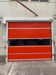 İzole edilmiş PVC Yüksek Hızlı Kapı Hızı Kapama 0.6-0.8m/s Üstün Isıtma PVC Kırmızı