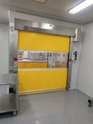 Yüksek Hızlı PVC Kumaş Kapısı Toz geçirmez Yüksek Hızlı Dolaşımlı Perde Kapısı Temiz Oda Hızlı Bölme Dolaşımlı Perde Kapısı
